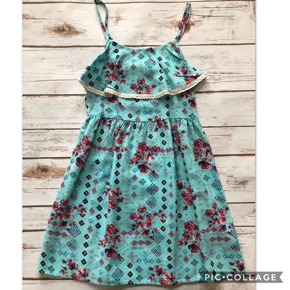 Floral flounce dress
